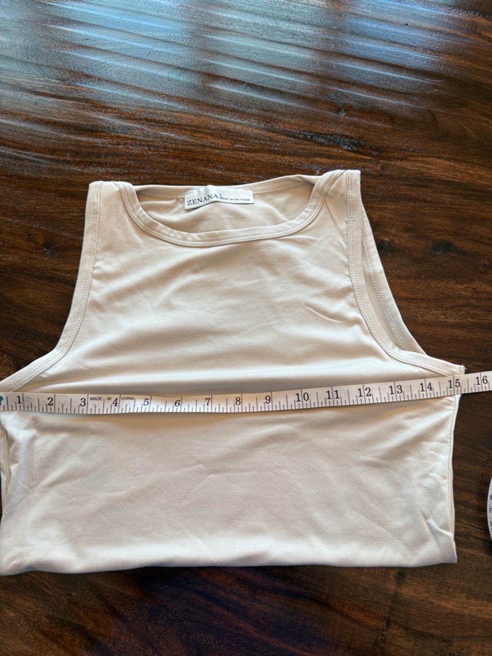 Zenana Outfitters Beige Tank Bodysuit - Picture 4 of 5